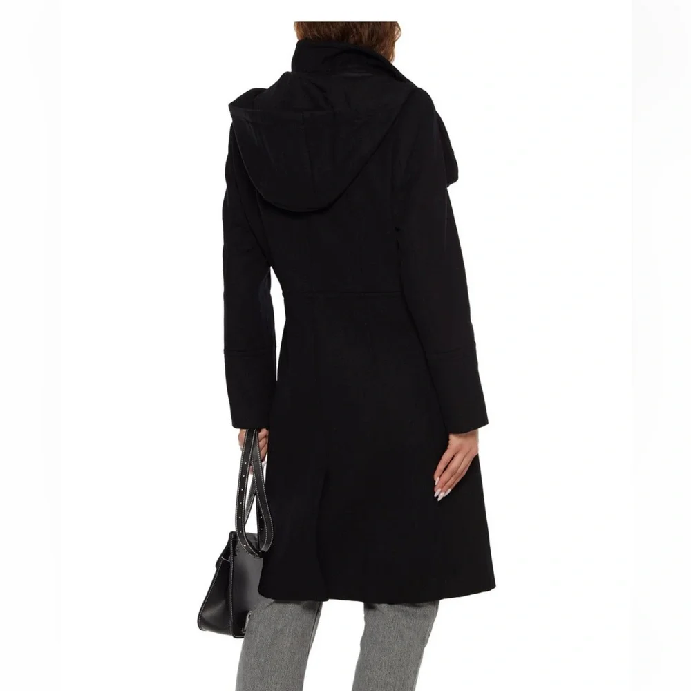 DKNY wool-blend felt hooded coat - Picture 2 of 4